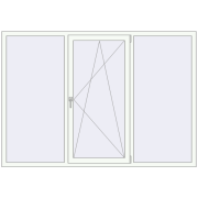 REHAU Euro 60 2150x1500 мм Білий (RAL 9016) з двох сторін
