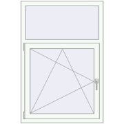 REHAU SYNEGO MD 900x1330 мм Білий (RAL 9016) з двох сторін