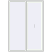 REHAU SYNEGO MD 1450x2200 мм Білий (RAL 9016) з двох сторін REHAU SYNEGO MD 1450x2200 мм Білий (RAL 9016) з двох сторін