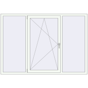 Вікна 2000x1400 мм REHAU Euro 70 Білий (RAL 9016) з двох сторін