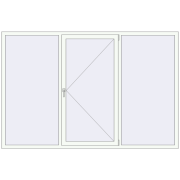 Вікна 2480x1640 мм REHAU Euro 60 Білий (RAL 9016) з двох сторін