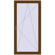 REHAU Euro 60 1000x2000 мм WALNUT з двох сторін