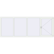 REHAU SYNEGO MD 3200x1200 мм ANTHRACITE_GREY_STRUKTURAL ззовні