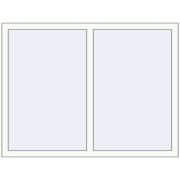 REHAU Euro 60 1400x1040 мм Білий (RAL 9016) з двох сторін
