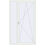 REHAU SYNEGO MD 1300x2200 мм Білий (RAL 9016) з двох сторін REHAU SYNEGO MD 1300x2200 мм Білий (RAL 9016) з двох сторін