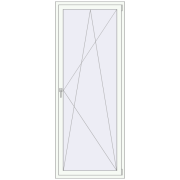 REHAU Euro 70 900x2270 мм Білий (RAL 9016) з двох сторін