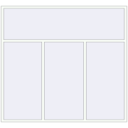 Altest Pony 375 2600x2400 мм RAL 9016 Traffic white з двох сторін
