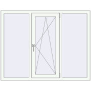 REHAU Euro 70 1470x1150 мм Білий (RAL 9016) з двох сторін