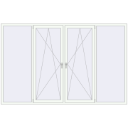 REHAU Brillant-Design 2800x1800 мм Білий (RAL 9016) з двох сторін REHAU Brillant-Design 2800x1800 мм Білий (RAL 9016) з двох сторін