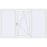 REHAU Euro 60 2100x1300 мм Білий (RAL 9016) з двох сторін