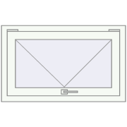 REHAU Euro 70 870x460 мм ANTHRACITE_GREY_STRUKTURAL ззовні
