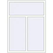 REHAU Euro 60 1100x1500 мм Білий (RAL 9016) з двох сторін REHAU Euro 60 1100x1500 мм Білий (RAL 9016) з двох сторін