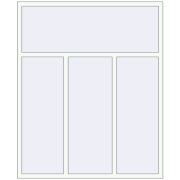 REHAU SYNEGO MD 1650x2000 мм Білий (RAL 9016) з двох сторін REHAU SYNEGO MD 1650x2000 мм Білий (RAL 9016) з двох сторін
