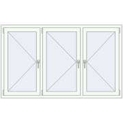 REHAU Euro 60 1800x1095 мм Білий (RAL 9016) з двох сторін