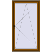 REHAU Euro 60 1000x1850 мм GOLDEN OAK з двох сторін
