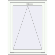 REHAU Euro 60 830x1140 мм Білий (RAL 9016) з двох сторін REHAU Euro 60 830x1140 мм Білий (RAL 9016) з двох сторін