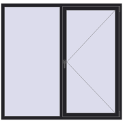 REHAU Brillant-Design 1800x1730 мм BLACK_ULTI-MATT з двох сторін REHAU Brillant-Design 1800x1730 мм BLACK_ULTI-MATT з двох сторін