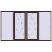 Altest Pony 375 2450x1450 мм RAL 8017 Chocolate brown з двох сторін