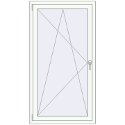 Вікна 940x1620 мм REHAU Euro 70