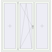 REHAU Brillant-Design 1740x1800 мм Білий (RAL 9016) з двох сторін