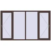 Altest Pony 375 2450x1450 мм RAL 8017 Chocolate brown з двох сторін Altest Pony 375 2450x1450 мм RAL 8017 Chocolate brown з двох сторін