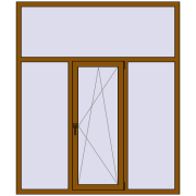 REHAU Brillant-Design 1700x2000 мм GOLDEN OAK з двох сторін REHAU Brillant-Design 1700x2000 мм GOLDEN OAK з двох сторін