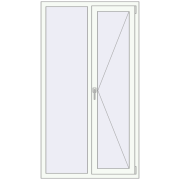 REHAU Euro 60 1000x1800 мм