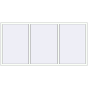 REHAU Euro 60 2400x1200 мм Білий (RAL 9016) з двох сторін