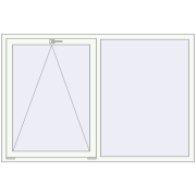 REHAU Brillant-Design 1800x1200 мм Білий (RAL 9016) з двох сторін