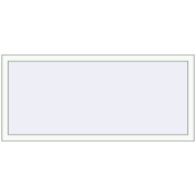 REHAU Brillant-Design 1550x695 мм Білий (RAL 9016) з двох сторін