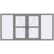 Altest Pony 375 2400x1200 мм RAL 9007 Grey aluminium з двох сторін