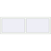REHAU Euro 70 1800x600 мм Білий (RAL 9016) з двох сторін