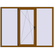 REHAU Brillant-Design 2080x1570 мм GOLDEN OAK з двох сторін