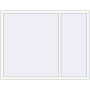 REHAU Euro 70 1800x1400 мм Білий (RAL 9016) з двох сторін