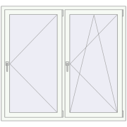 REHAU Euro 70 1500x1380 мм GOLDEN OAK ззовні REHAU Euro 70 1500x1380 мм GOLDEN OAK ззовні