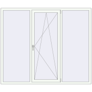 REHAU Euro 70 2000x1700 мм Білий (RAL 9016) з двох сторін