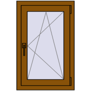 REHAU Euro 70 600x900 мм GOLDEN OAK з двох сторін REHAU Euro 70 600x900 мм GOLDEN OAK з двох сторін