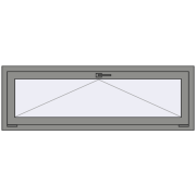 Altest Pony 375 1500x500 мм RAL 9007 Grey aluminium з двох сторін