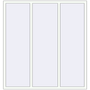 REHAU Brillant-Design 1700x1800 мм Білий (RAL 9016) з двох сторін