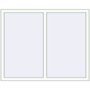 Altest Pony 375 1440x1140 мм RAL 9016 Traffic white з двох сторін