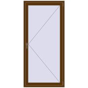 REHAU Euro 60 900x1900 мм WALNUT з двох сторін REHAU Euro 60 900x1900 мм WALNUT з двох сторін