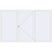 REHAU Euro 60 2700x1700 мм Білий (RAL 9016) з двох сторін
