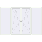 REHAU Brillant-Design 3160x2130 мм Білий (RAL 9016) з двох сторін REHAU Brillant-Design 3160x2130 мм Білий (RAL 9016) з двох сторін