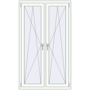 REHAU SYNEGO MD 1000x1700 мм Білий (RAL 9016) з двох сторін