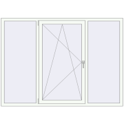 REHAU SYNEGO MD 2000x1450 мм Білий (RAL 9016) з двох сторін