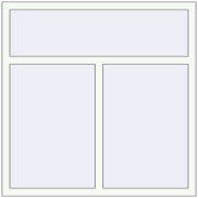 REHAU Euro 60 1250x1250 мм Білий (RAL 9016) з двох сторін