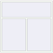 Вікна 1770x1750 мм REHAU Euro 60 Білий (RAL 9016) з двох сторін