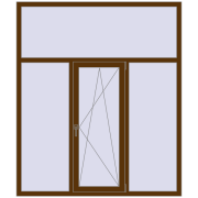 REHAU Brillant-Design 1700x2000 мм WALNUT з двох сторін REHAU Brillant-Design 1700x2000 мм WALNUT з двох сторін