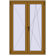 REHAU Euro 60 1000x1500 мм LIGHT_OAK з двох сторін REHAU Euro 60 1000x1500 мм LIGHT_OAK з двох сторін
