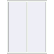 REHAU Euro 60 1500x2000 мм Білий (RAL 9016) з двох сторін